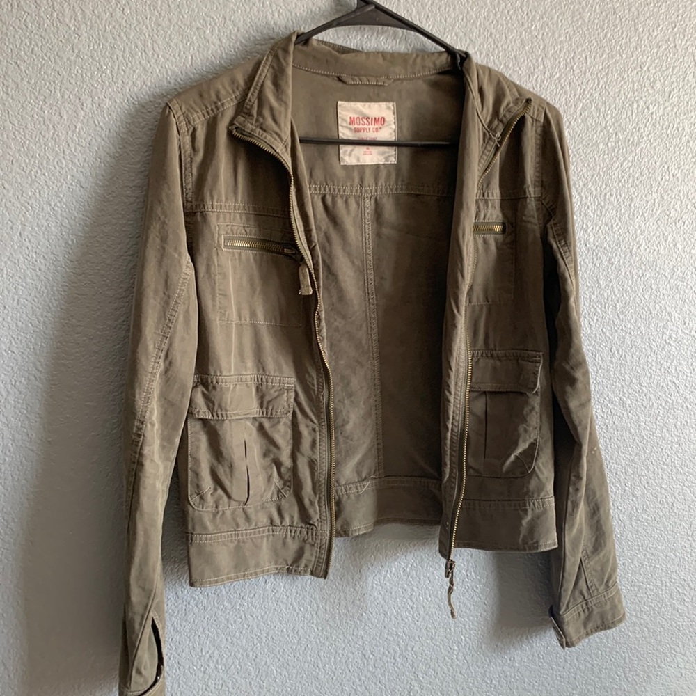 Suede Like Green Jacket